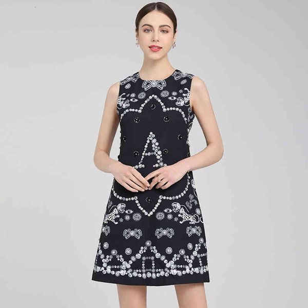 casual dresses spring and summer positioning printing handmade pearl nailing celebrity temperament small dress, Black;gray
casual dresses spring and summer positioning printing handmade pearl nailing celebrity temperament small dress, Black;gray