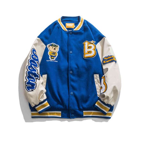 clothing ancient 22 spring american hip hop flocking color matching baseball jacket men's and women's fashion brand loose casual c, Black
clothing ancient 22 spring american hip hop flocking color matching baseball jacket men's and women's fashion brand loose casual c, Black