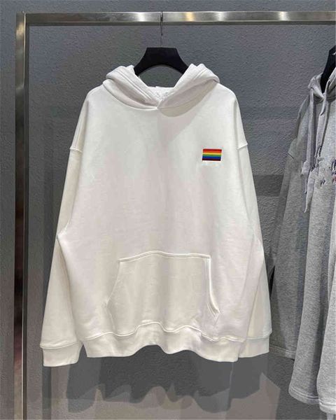hip hop designer balciga hoodies high version 21fw autumn and winter new front printing rainbow embroidery printing ins tide brand couple fl, Black
hip hop designer balciga hoodies high version 21fw autumn and winter new front printing rainbow embroidery printing ins tide brand couple fl, Black