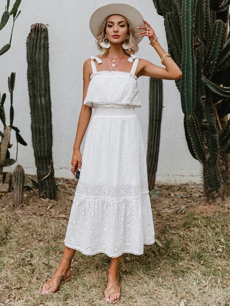 simplee knot straps shirred waist ruffle hem schiffy cami dress b3r2#, Black;gray
simplee knot straps shirred waist ruffle hem schiffy cami dress b3r2#, Black;gray