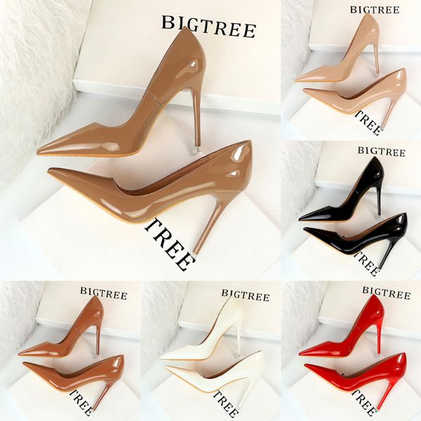 elling fashion ladies simple thin super high heel shoes classic luxury patent leather pumps for women shallow mouth pointed thin women', Black
elling fashion ladies simple thin super high heel shoes classic luxury patent leather pumps for women shallow mouth pointed thin women', Black
