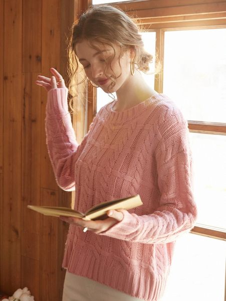 knit mix cable knit drop shoulder sweater a1uy#, White;black 
knit mix cable knit drop shoulder sweater a1uy#, White;black