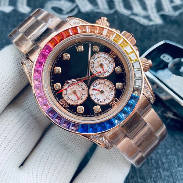 mens watch rainbow di automatic mechanical watches stainless classic three eyes six needle design scratch resistant crystal fashion wristwat, Slivery;golden
mens watch rainbow di automatic mechanical watches stainless classic three eyes six needle design scratch resistant crystal fashion wristwat, Slivery;golden