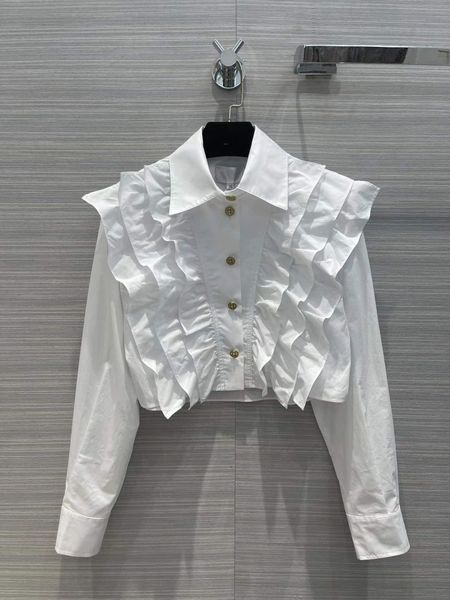 2022 summer autumn long sleeve lapel neck milan runway shirts designer blouses brand same style shirts 0621-5, White
2022 summer autumn long sleeve lapel neck milan runway shirts designer blouses brand same style shirts 0621-5, White