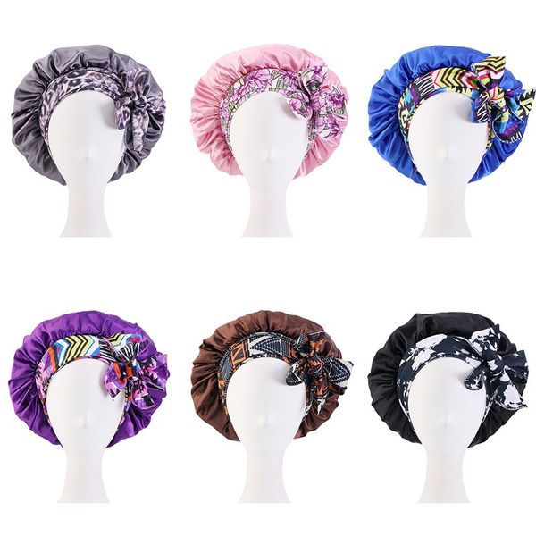 satin bonnet with wide stretch ties long hair care women african pattern print hat adjustable night sleep cap shower cap, Blue;gray
satin bonnet with wide stretch ties long hair care women african pattern print hat adjustable night sleep cap shower cap, Blue;gray