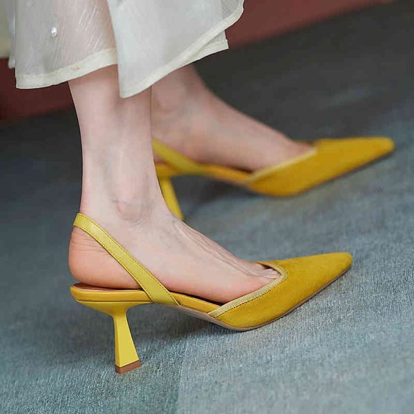 sandals designer luxury katya yellow back empty baotou sandals women's thin heels high summer fairy wind pointed head, Black
sandals designer luxury katya yellow back empty baotou sandals women's thin heels high summer fairy wind pointed head, Black