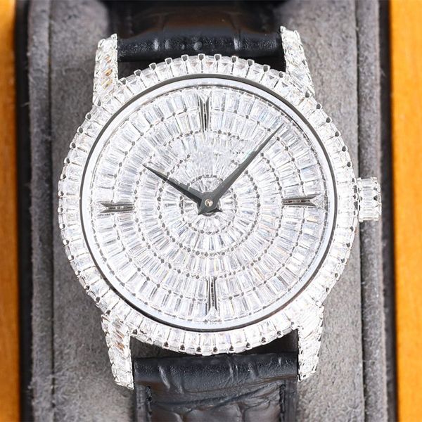 diamond mens automatic watches 40mm dial silver color 9015 movement sapphire 316l fine steel man wristwatch, Slivery;brown
diamond mens automatic watches 40mm dial silver color 9015 movement sapphire 316l fine steel man wristwatch, Slivery;brown