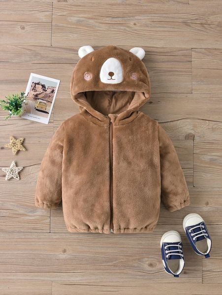 toddler boys cartoon pattern 3d ear zip up hooded flannel jacket she, Blue;gray
toddler boys cartoon pattern 3d ear zip up hooded flannel jacket she, Blue;gray