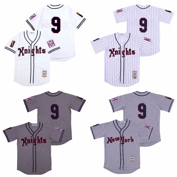men 1993 moive new york knights baseball 9 roy hobbs jersey white grey team color embroidery and stitched hiphop cool base cooperstown breat, Black
men 1993 moive new york knights baseball 9 roy hobbs jersey white grey team color embroidery and stitched hiphop cool base cooperstown breat, Black