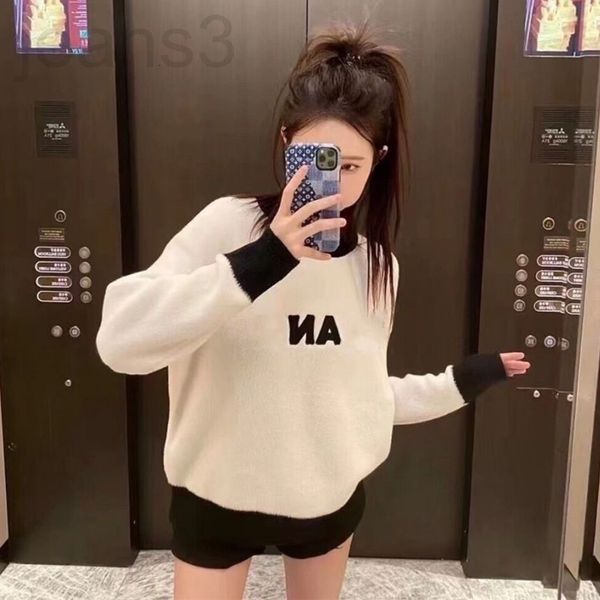 women's knits & tees designer black and white contrast color collar sweater women's autumn winter 2021 new thickened warm small fr
women's knits & tees designer black and white contrast color collar sweater women's autumn winter 2021 new thickened warm small fr