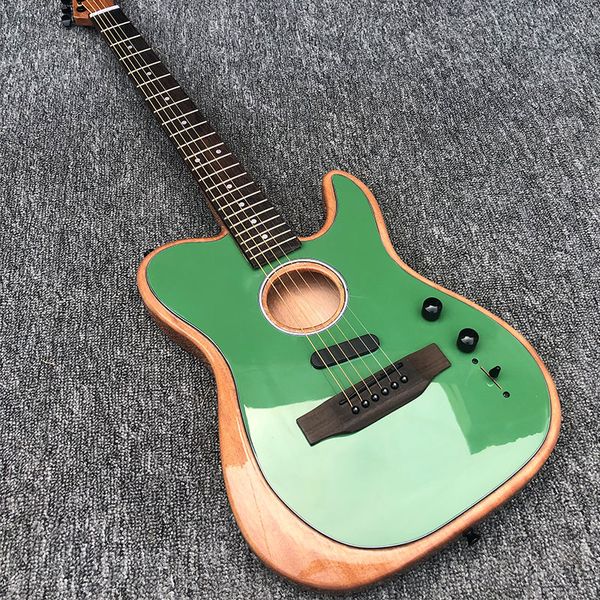 factory custom tl electric guitar hollow guitar green black log sunset peach blossom core to spell piano rose wood fingerboard package posta
factory custom tl electric guitar hollow guitar green black log sunset peach blossom core to spell piano rose wood fingerboard package posta