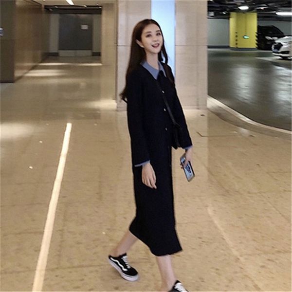 jxmyy autumn and winter bellflower retro french girl french niche base knitted sweater skirt over the knee dress 210412, Black;gray
jxmyy autumn and winter bellflower retro french girl french niche base knitted sweater skirt over the knee dress 210412, Black;gray