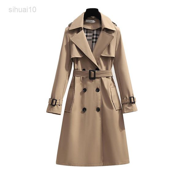 s-4xlbrand new spring autumn long women trenchcoat double breasted kaki dress loose jackets lady outerwear fashion 2021 l220725, Tan;black
s-4xlbrand new spring autumn long women trenchcoat double breasted kaki dress loose jackets lady outerwear fashion 2021 l220725, Tan;black