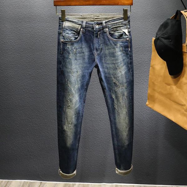 men's jeans fashion men's 2022 runway luxury european design party style clothingmen's men', Blue
men's jeans fashion men's 2022 runway luxury european design party style clothingmen's men', Blue