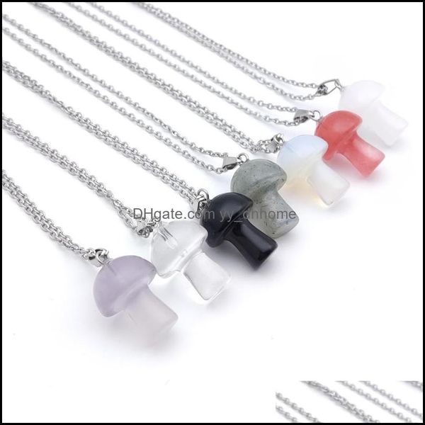 pendant necklaces pendants jewelry 20mm mushroom statue glass stone carving reiki healing polishing gem necklace dhcmb, Silver
pendant necklaces pendants jewelry 20mm mushroom statue glass stone carving reiki healing polishing gem necklace dhcmb, Silver