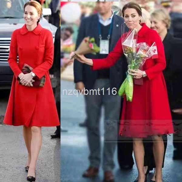women's wool & blends princess kate autumn and winter women's dress lapel long sleeve double breasted waist hem red windbreaker co, Black
women's wool & blends princess kate autumn and winter women's dress lapel long sleeve double breasted waist hem red windbreaker co, Black