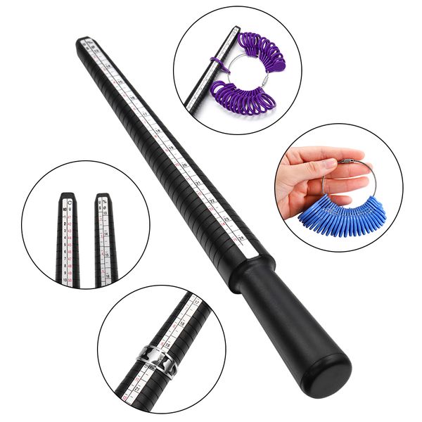 professional ring sizers stick sizer uk us mandrel stick gauge finger rings measure belt for diy fashion jewelry measuring tools set
professional ring sizers stick sizer uk us mandrel stick gauge finger rings measure belt for diy fashion jewelry measuring tools set