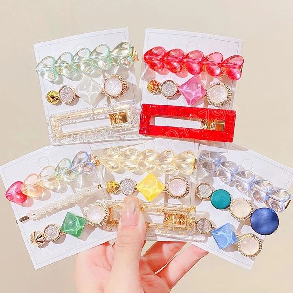 3pcs/set women colorful transparent heart geometric hair clips sweet hairpins barrettes headband fashion hair accessories, Slivery;white
3pcs/set women colorful transparent heart geometric hair clips sweet hairpins barrettes headband fashion hair accessories, Slivery;white