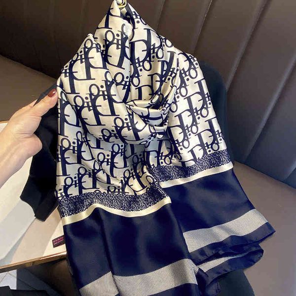 iou3 silk scarf women's thin spring and autumn letters fashion simulation silk feel scarf shawl dual-purpose winter shawl bib, Blue;gray
iou3 silk scarf women's thin spring and autumn letters fashion simulation silk feel scarf shawl dual-purpose winter shawl bib, Blue;gray