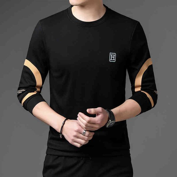 high end sweater men's 2022 spring and autumn new fashion trendy brand round neck long sleeve t-shirt casual korean bottomed shirt, Black
high end sweater men's 2022 spring and autumn new fashion trendy brand round neck long sleeve t-shirt casual korean bottomed shirt, Black