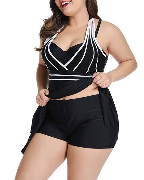 l-5xl plus size two tracksuits piece women swimwear halter tankini swimsuits shorts beach swim wear dress suit bathing set, Black
l-5xl plus size two tracksuits piece women swimwear halter tankini swimsuits shorts beach swim wear dress suit bathing set, Black