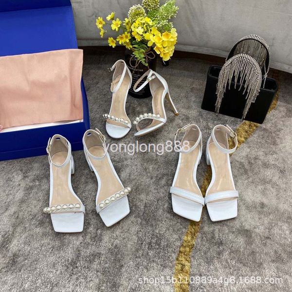 sandals 21 versatile thick heel thin open toe sandals fairy fashion pearl one line buckle middle women's shoes, Black
sandals 21 versatile thick heel thin open toe sandals fairy fashion pearl one line buckle middle women's shoes, Black