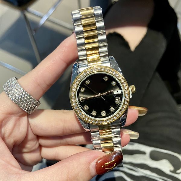 sw women's diary watch white dial 36mm blue crystal diamond anti reflection large calendar window stainless steel folding buckle, Slivery;brown
sw women's diary watch white dial 36mm blue crystal diamond anti reflection large calendar window stainless steel folding buckle, Slivery;brown
