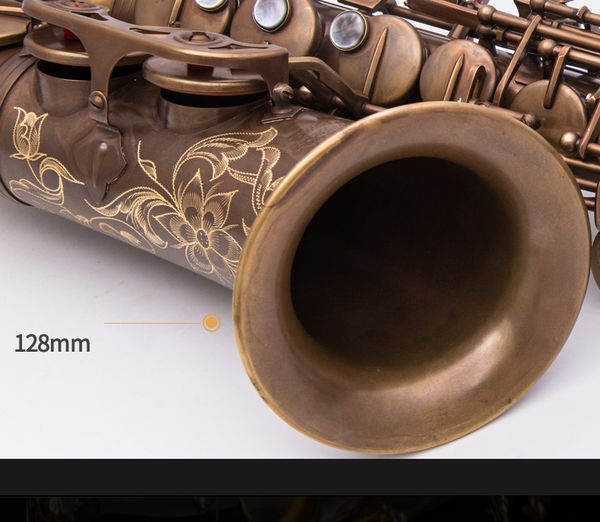 bare copper retro alto sax saxophone naiputesi nas900 antique copper simulation exquisite engraving with mouthpiece
bare copper retro alto sax saxophone naiputesi nas900 antique copper simulation exquisite engraving with mouthpiece