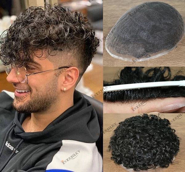 full lace base human hair men's touppe in curl new fashion for summer breathable transparent swiss lace bases hairs replacement afro, Black
full lace base human hair men's touppe in curl new fashion for summer breathable transparent swiss lace bases hairs replacement afro, Black