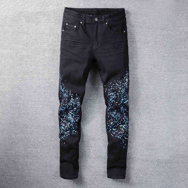 men's jeans high street fashion brand star sky graffiti splash black hole jeans elastic slim fit men's with small feet 94wz, Blue
men's jeans high street fashion brand star sky graffiti splash black hole jeans elastic slim fit men's with small feet 94wz, Blue