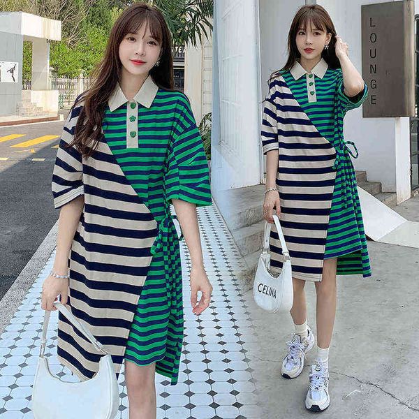 pregnant woman cotton breastfeeding dress summer turndown collar short sleeve block color stripe irregular maternity nursing dress j220628, White
pregnant woman cotton breastfeeding dress summer turndown collar short sleeve block color stripe irregular maternity nursing dress j220628, White