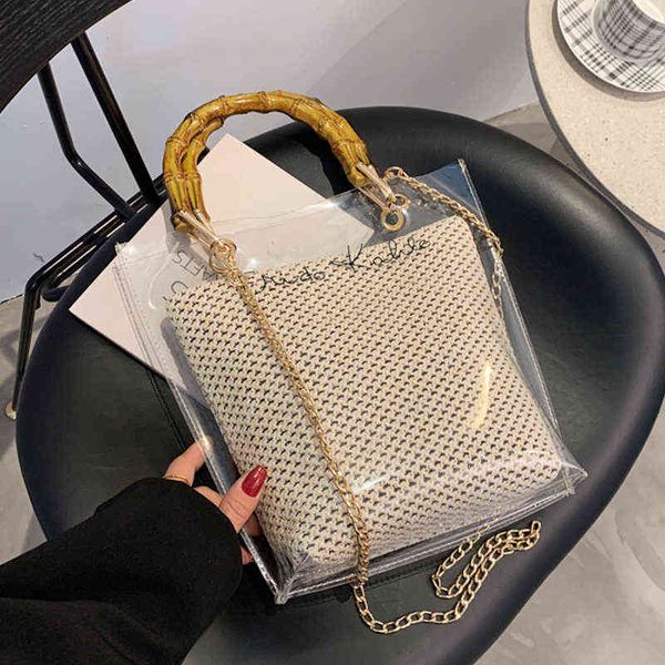 summer wooden handle acrylic women's bag luxury brand handbag for women transparent bags chain beach shopping bag wallet 220512
summer wooden handle acrylic women's bag luxury brand handbag for women transparent bags chain beach shopping bag wallet 220512
