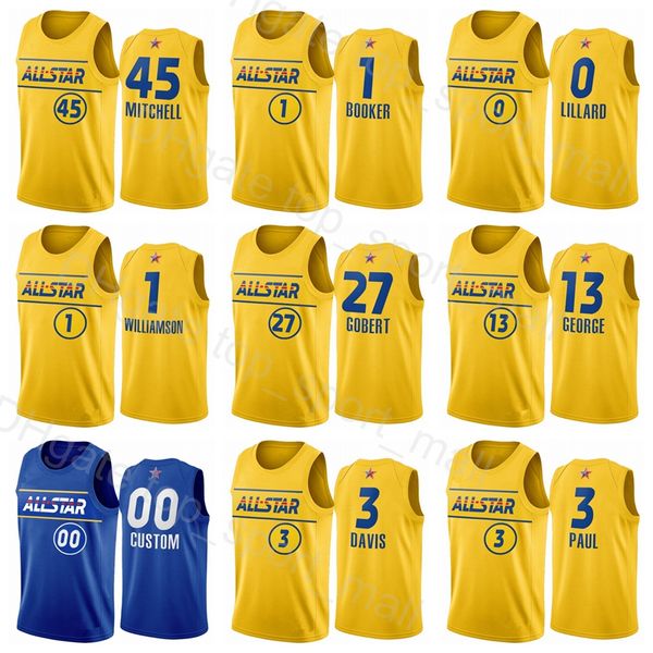 basketball all-star jerseys davis 3 paul george 13 rudy gobert chris paul 13 zion devin booker donovan mitchell 45 western conference yellow, Black;red
basketball all-star jerseys davis 3 paul george 13 rudy gobert chris paul 13 zion devin booker donovan mitchell 45 western conference yellow, Black;red