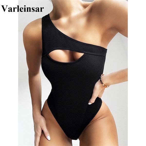 2022 new black ribbed one shoulder monokini women swimwear one piece swimsuit female bather bathing suit swim lady v1981, White;black
2022 new black ribbed one shoulder monokini women swimwear one piece swimsuit female bather bathing suit swim lady v1981, White;black