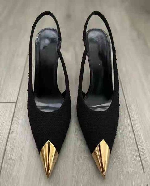 sandals pointed thin heel high heels women's sandals with hollow back of shallow mouth raised metal head single shoes rzof, Black
sandals pointed thin heel high heels women's sandals with hollow back of shallow mouth raised metal head single shoes rzof, Black