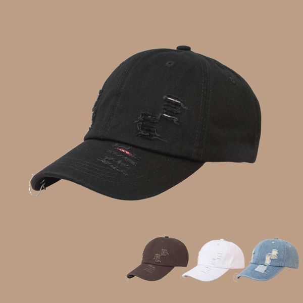 duck tongue hat women's fashion hip hop iron ring broken hole cowboy baseball cap men's new hat, Blue;gray
duck tongue hat women's fashion hip hop iron ring broken hole cowboy baseball cap men's new hat, Blue;gray