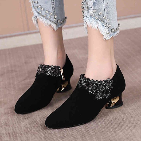 boots single shoe women's spring and autumn thick heeled sheepskin medium four season shoes pointed head large size opid, Black
boots single shoe women's spring and autumn thick heeled sheepskin medium four season shoes pointed head large size opid, Black