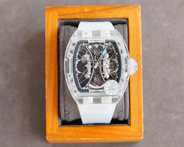 z super men's watch swiss 53-02 transparent polo tourbillon movement watches indonesian imported rubber watch band waterproof luminous, Slivery;brown
z super men's watch swiss 53-02 transparent polo tourbillon movement watches indonesian imported rubber watch band waterproof luminous, Slivery;brown