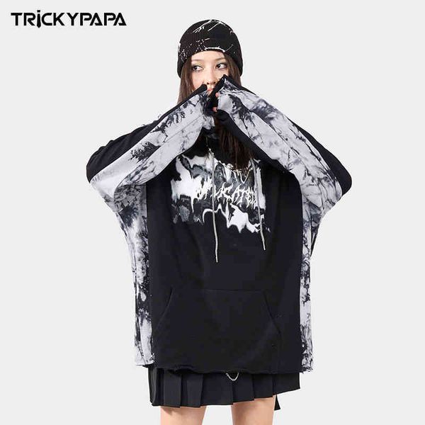 tkpa high street tie dyed letters dark wind american oversize loose hoodie for men and women, Black
tkpa high street tie dyed letters dark wind american oversize loose hoodie for men and women, Black