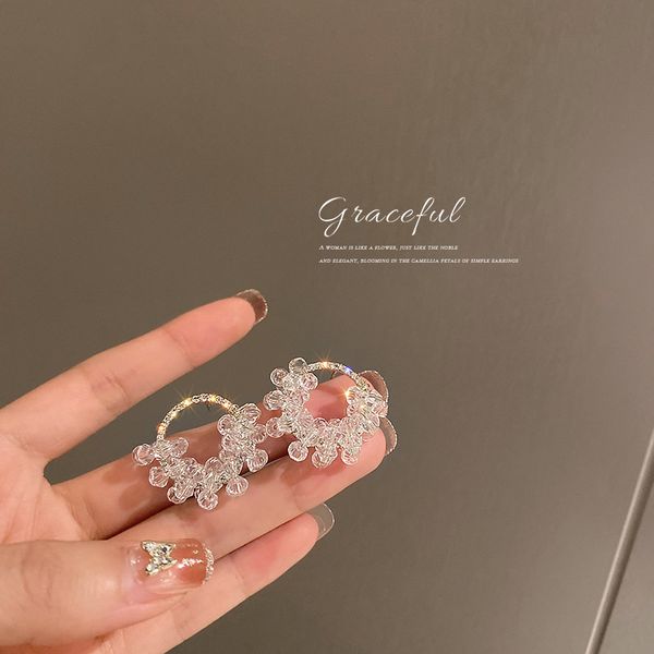 925 silver needle korean diamond crystal string beads circle earrings earrings gentle temperamental eardrop ins online influencer, Golden
925 silver needle korean diamond crystal string beads circle earrings earrings gentle temperamental eardrop ins online influencer, Golden