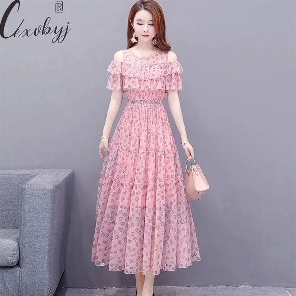 summer floral dres plus size elegant off shoulder party dress chiffon ruffle a-line dress casual vestidos 220517, Black;gray
summer floral dres plus size elegant off shoulder party dress chiffon ruffle a-line dress casual vestidos 220517, Black;gray