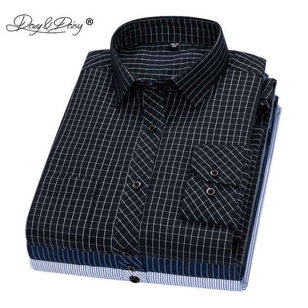 davydaisy arrival men shirt long sleeve shirts twill plaid fashion causal dress man shirt 17 colors brand clothes ds342 210701, White;black
davydaisy arrival men shirt long sleeve shirts twill plaid fashion causal dress man shirt 17 colors brand clothes ds342 210701, White;black