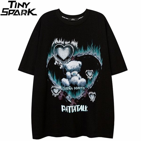 men tshirt hip hop streetwear painting heart letter printed t shirt harajuku cotton casual tshirt summer short sleeve 220608, White;black
men tshirt hip hop streetwear painting heart letter printed t shirt harajuku cotton casual tshirt summer short sleeve 220608, White;black