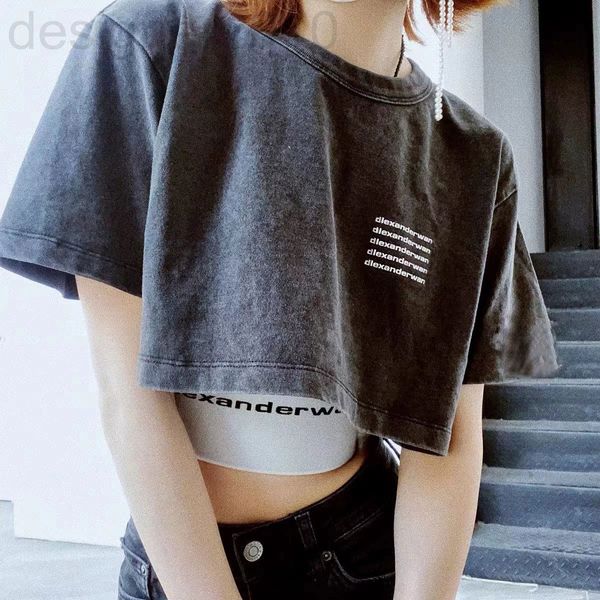 women's t-shirt designer correct edition 2022 spring and summer new aw dawangjia washed old letter printed t-shirt casual loose v26z, White
women's t-shirt designer correct edition 2022 spring and summer new aw dawangjia washed old letter printed t-shirt casual loose v26z, White