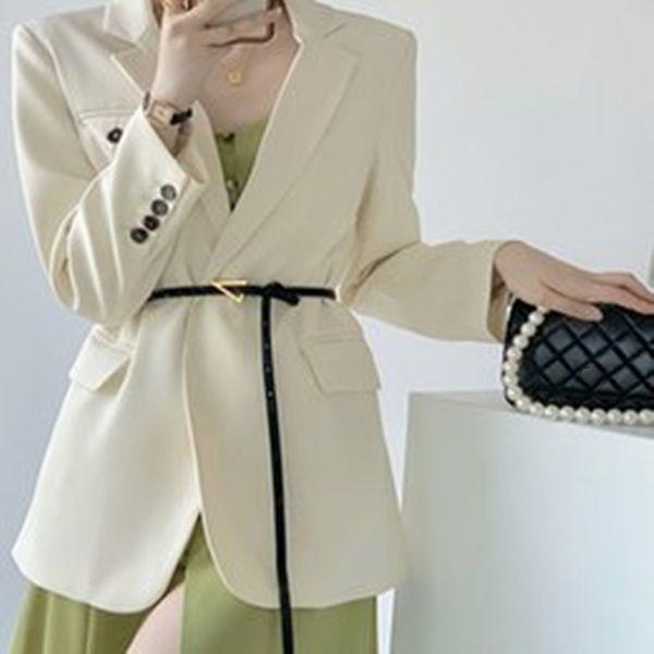rice white suit coat female korean spring and autumn senior jacket leisure design sense of suit temperament long, White;black
rice white suit coat female korean spring and autumn senior jacket leisure design sense of suit temperament long, White;black