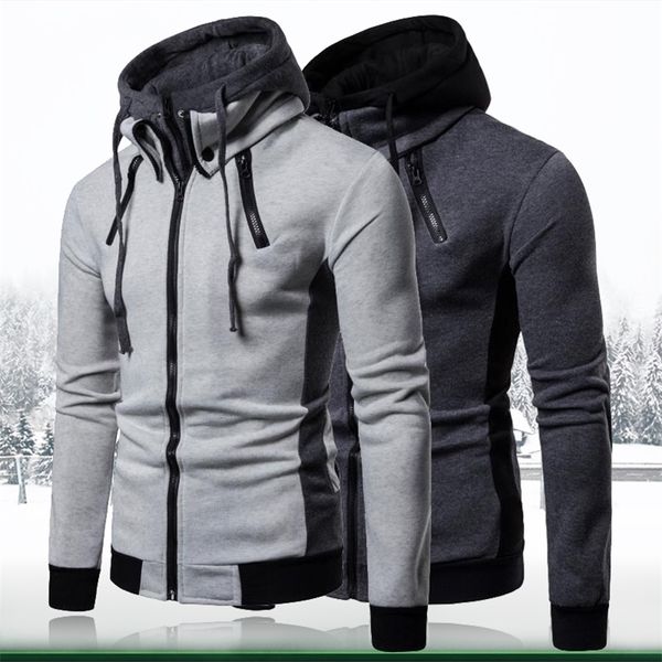 men's hoodie casual solid long sleeve mens turtleneck hoodies slim zipper hooded cardigan sweatshirt male hoody sweat 201201, Black
men's hoodie casual solid long sleeve mens turtleneck hoodies slim zipper hooded cardigan sweatshirt male hoody sweat 201201, Black