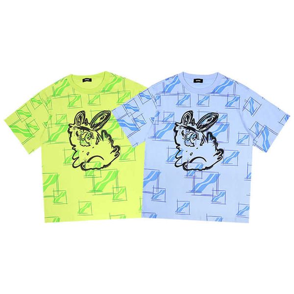 designer we11done22 new block rabbit short sleeve t-shirt men's summer cotton loose ins fashion korean couple women, White;black
designer we11done22 new block rabbit short sleeve t-shirt men's summer cotton loose ins fashion korean couple women, White;black