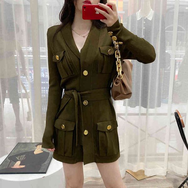 casual dresses high sense french celebrity style suit collar metal button buttock knit dress lace up cardigan coat, Black;gray
casual dresses high sense french celebrity style suit collar metal button buttock knit dress lace up cardigan coat, Black;gray
