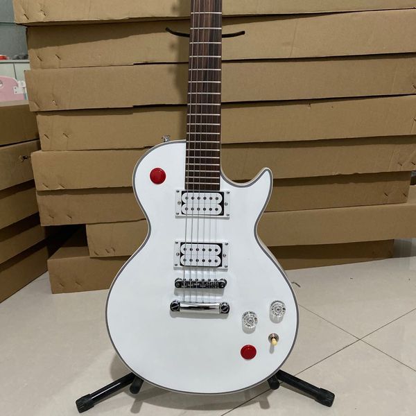 custom electric guitar white color red switch mahogany body rosewood fingerboard silver hardware same of the pictures
custom electric guitar white color red switch mahogany body rosewood fingerboard silver hardware same of the pictures