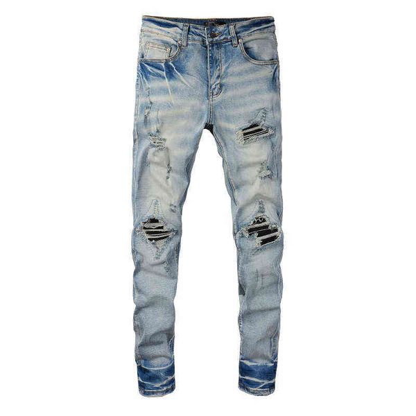 mens designer purple motorcycle jean for man famous brand hip hop denim pants rock skinny slim ripped hole letter revival, Blue
mens designer purple motorcycle jean for man famous brand hip hop denim pants rock skinny slim ripped hole letter revival, Blue